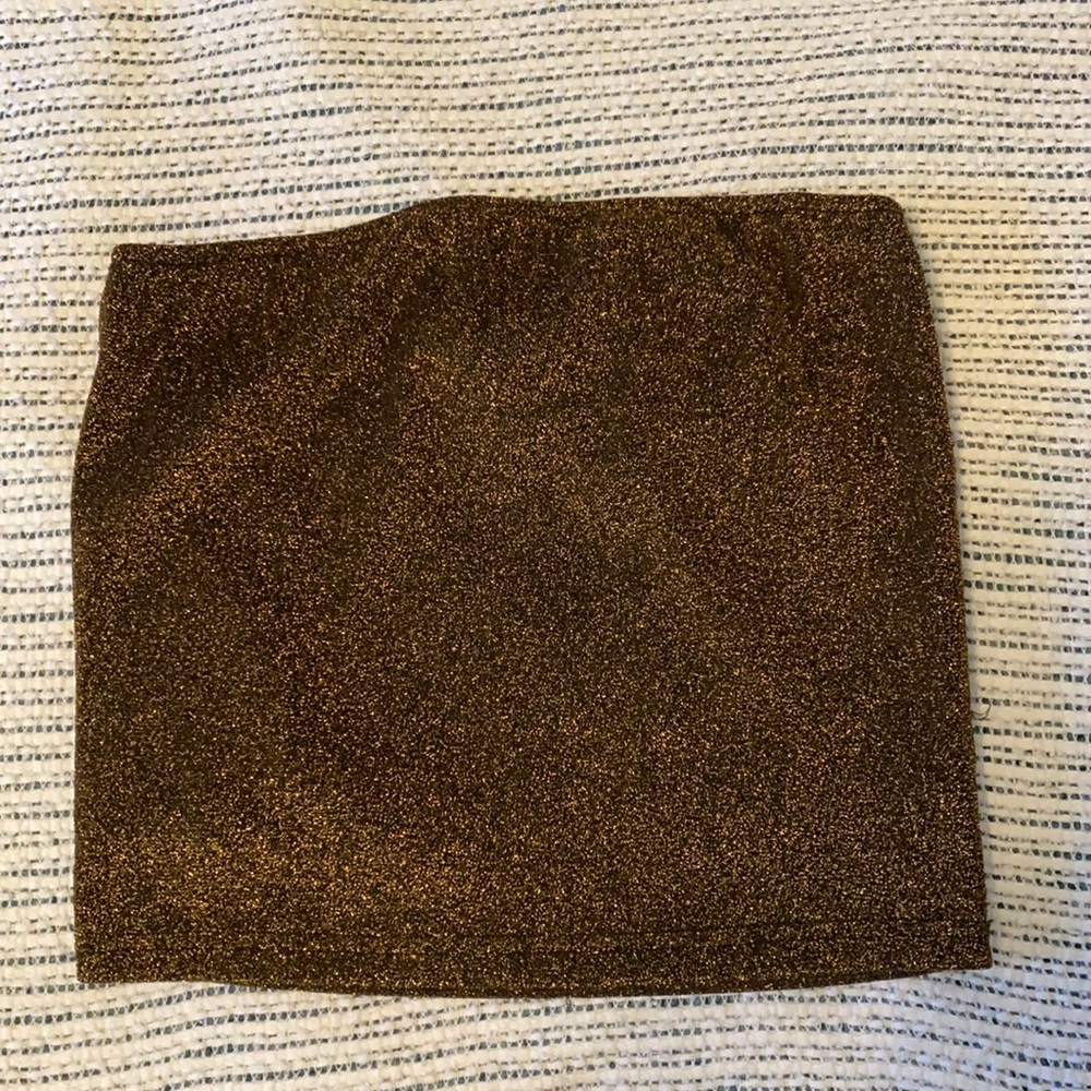 Gold Sparkle Forever 21 Tube Top